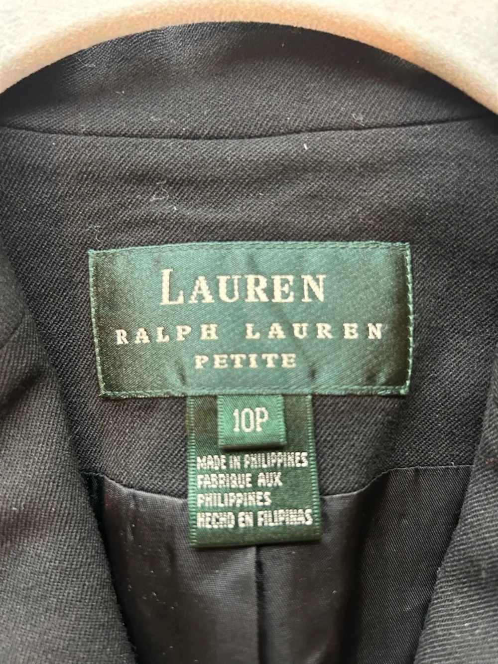 Lauren Ralph Lauren Black Wool Trench Long Suit Coat. Sleek. Minimalist. Capsule - Picture 7 of 12